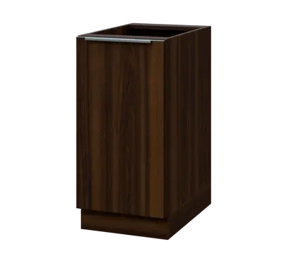 SIS - 4D spodní skříňka, 1-dveřová, levá, 870x400x600, ořech královský